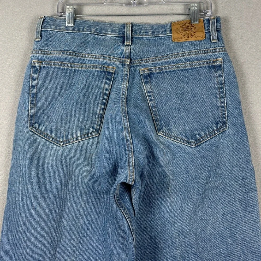 Brittania 205-06-12 Straight Leg Jeans Vintage 90s 33x34 Blue Denim Mens